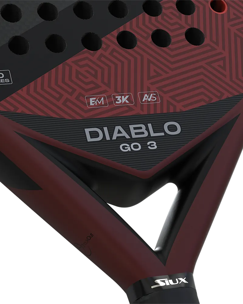 Siux Diablo Go 3 Padel Racket which is available for sale at GSM Sports