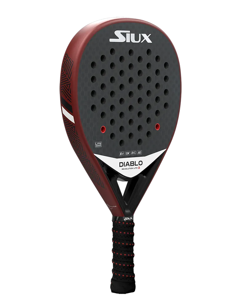 Siux Diablo Revolution Lite 3 Padel Racket which is available for sale at GSM Sports