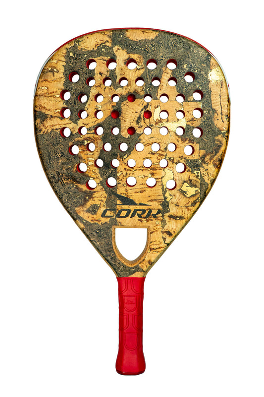 Cork Extreme Red Padel Racket which is available for sale at GSM Sports