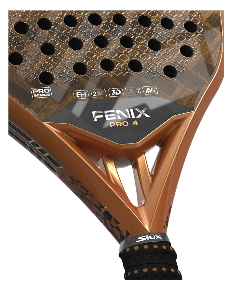 Siux Fenix Pro 4 Padel Racket which is available for sale at GSM Sports