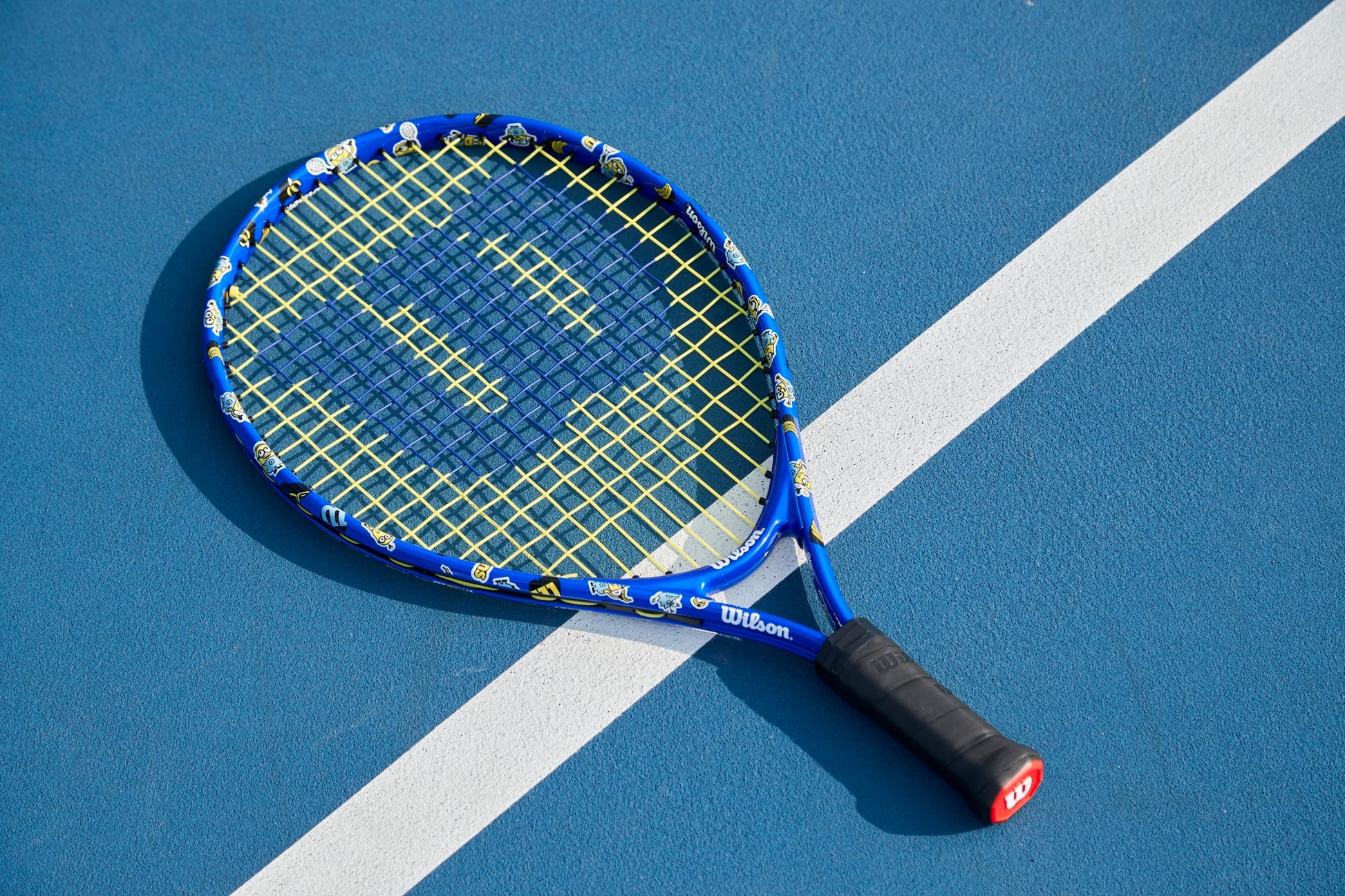 Wilson Minions 3.0 Junior 23 Tennis Racket which is available for sale at GSM Sports