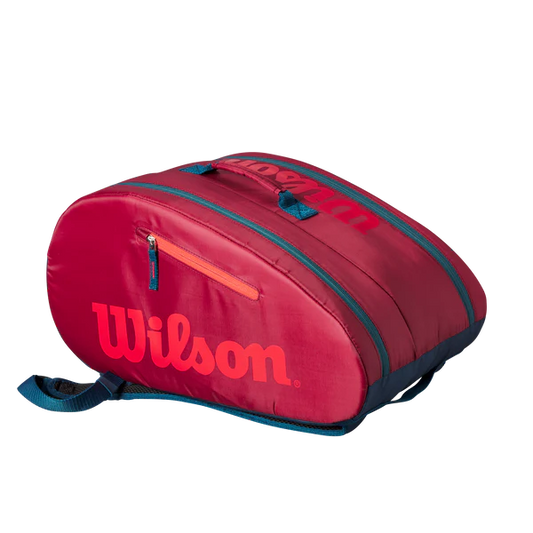 Wilson Junior Padel Bag Red/Infrared  which is available for sale at GSM Sports