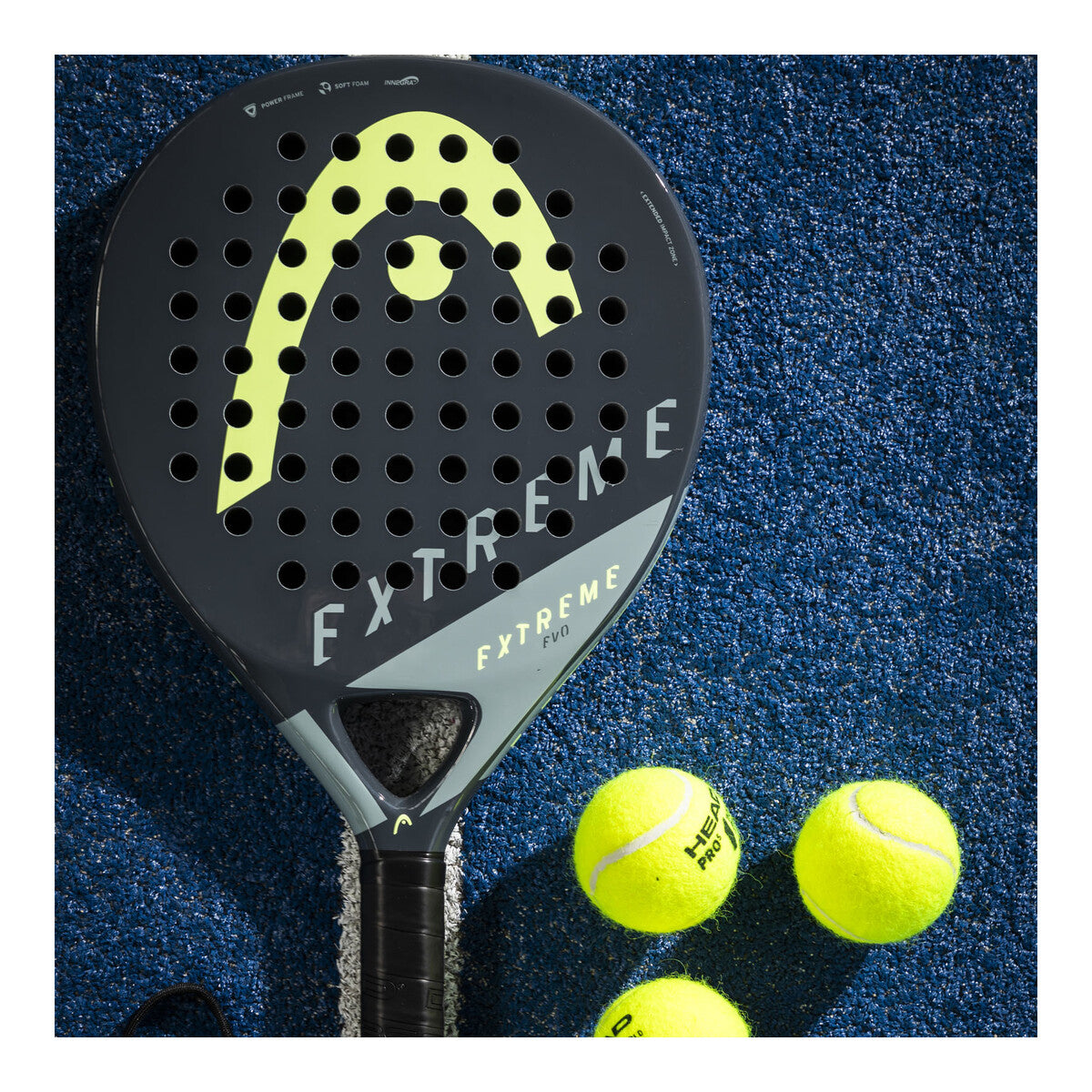 Head Evo Extreme Padel Racquet which is available for sale at GSM Sports