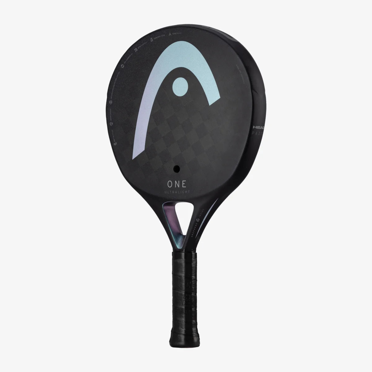 Head One Ultralight 2025 Black Padel Racket which is available for sale at GSM Sports