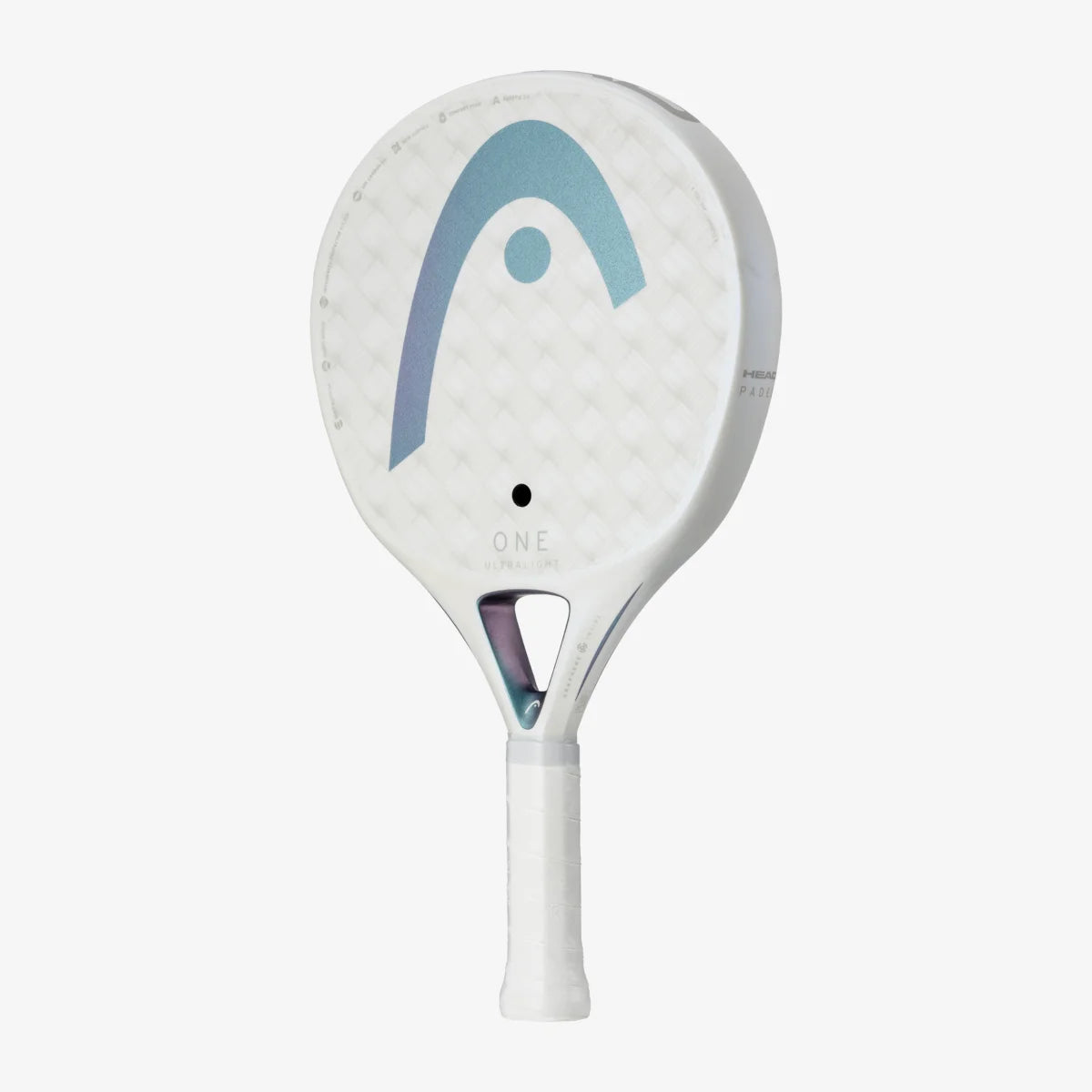 Head One Ultralight 2025 White Padel Racket which is available for sale at GSM Sports