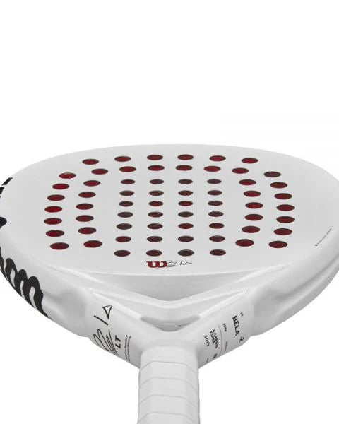 Wilson Bela LT V2.5 Padel Racket - White which is available for sale at GSM Sports