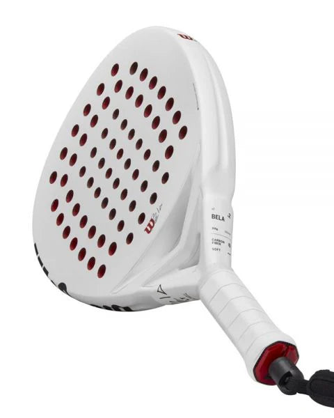 Wilson Bela LT V2.5 Padel Racket - White which is available for sale at GSM Sports