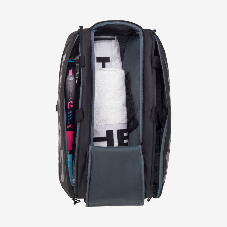 The Head Pro X Padel Bag in black which is available for sale at GSM Sports.