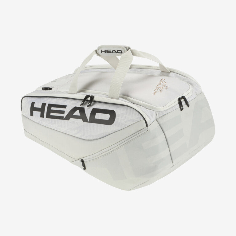 The Head Pro X Padel Bag in off white which is available for sale at GSM Sports.