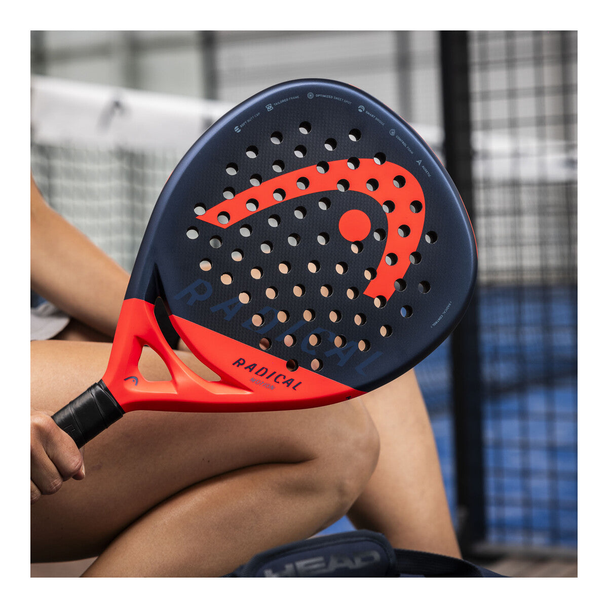 Head Radical Motion Padel Racquet which is available for sale at GSM Sports