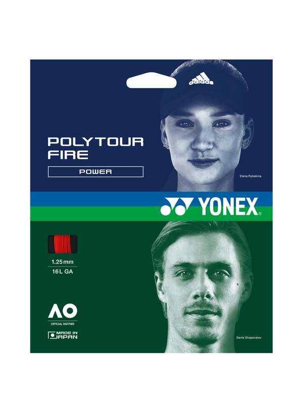 Yonex POLYTOUR FIRE 130 Tennis String 200m Reel