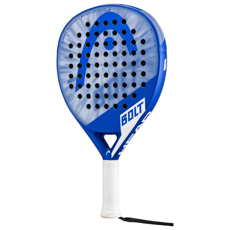 The Head Bolt Pro 2023 Padel Racket in blue and white colour which is available for sale at GSM Sports.    