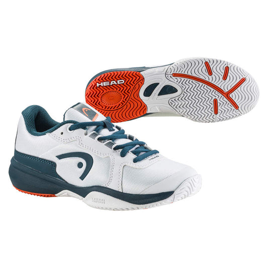 Head Sprint 3.5 Junior Tennis Shoes- White/Orange