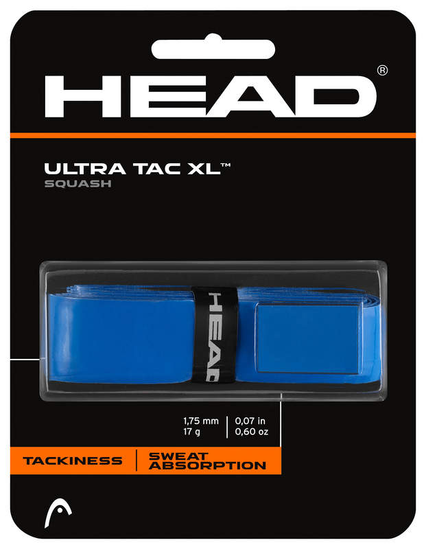 Head Ultra Tac XL Squash Grip in blue