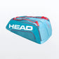 Head Tour Team Monstercombi Tennis Bag which holds 12 tennis rackets is for sale at GSM Sports in blue
