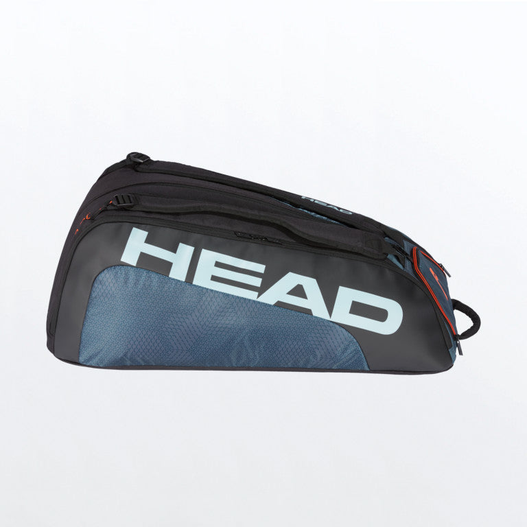 Head Tour Team Monstercombi Tennis Bag which holds 12 tennis rackets is for sale at GSM Sports in black