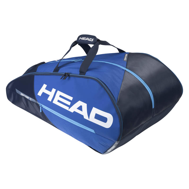 The Head Tour Team 12 Racket Monstercombi Tennis Bag in black and navy blue colour available for sale at GSM Sports.