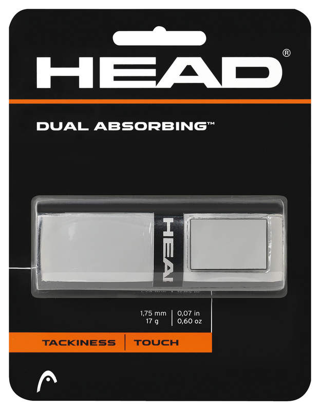 Head Hydrosorb Grip - Replacement Grip in grey  which is available for sale at GSM Sports