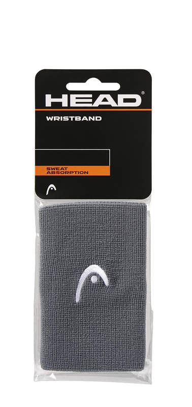 Head Wristband 5" for sale at GSM Sports in Grey which is available for sale at GSM Sports