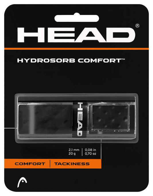 Head Hydrosorb Comfort Tennis Replacement Grip in black for sale at GSM Sports