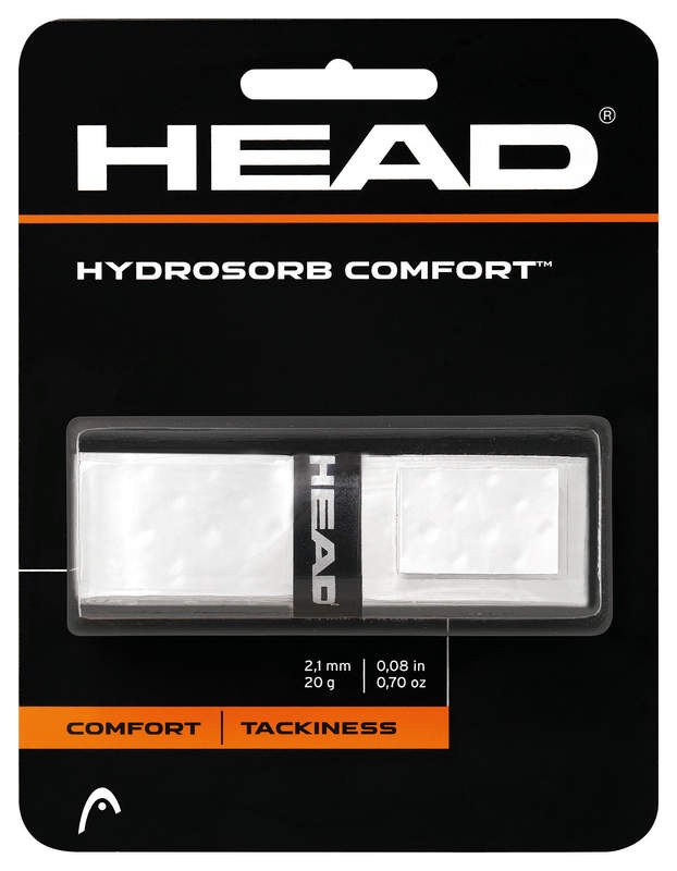 Head Hydrosorb Comfort Tennis Replacement Grip in white for sale at GSM Sports