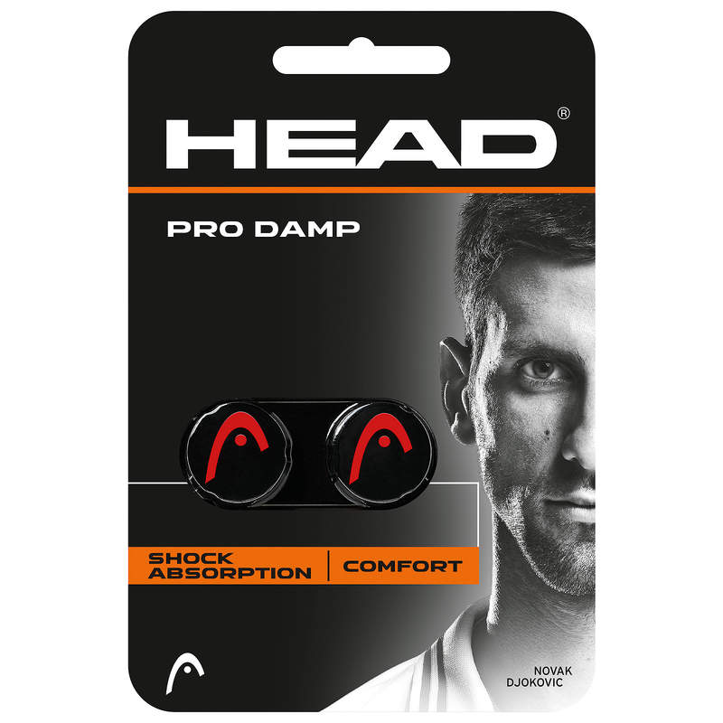 The Head Pro Damp in Black and red for sale at GSM Sports