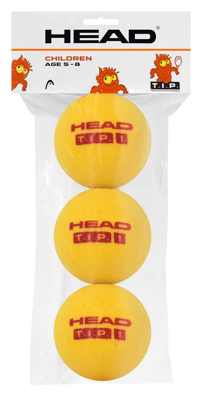 Head TIP Foam Tennis Balls in Yellow for sale at GSM Sports