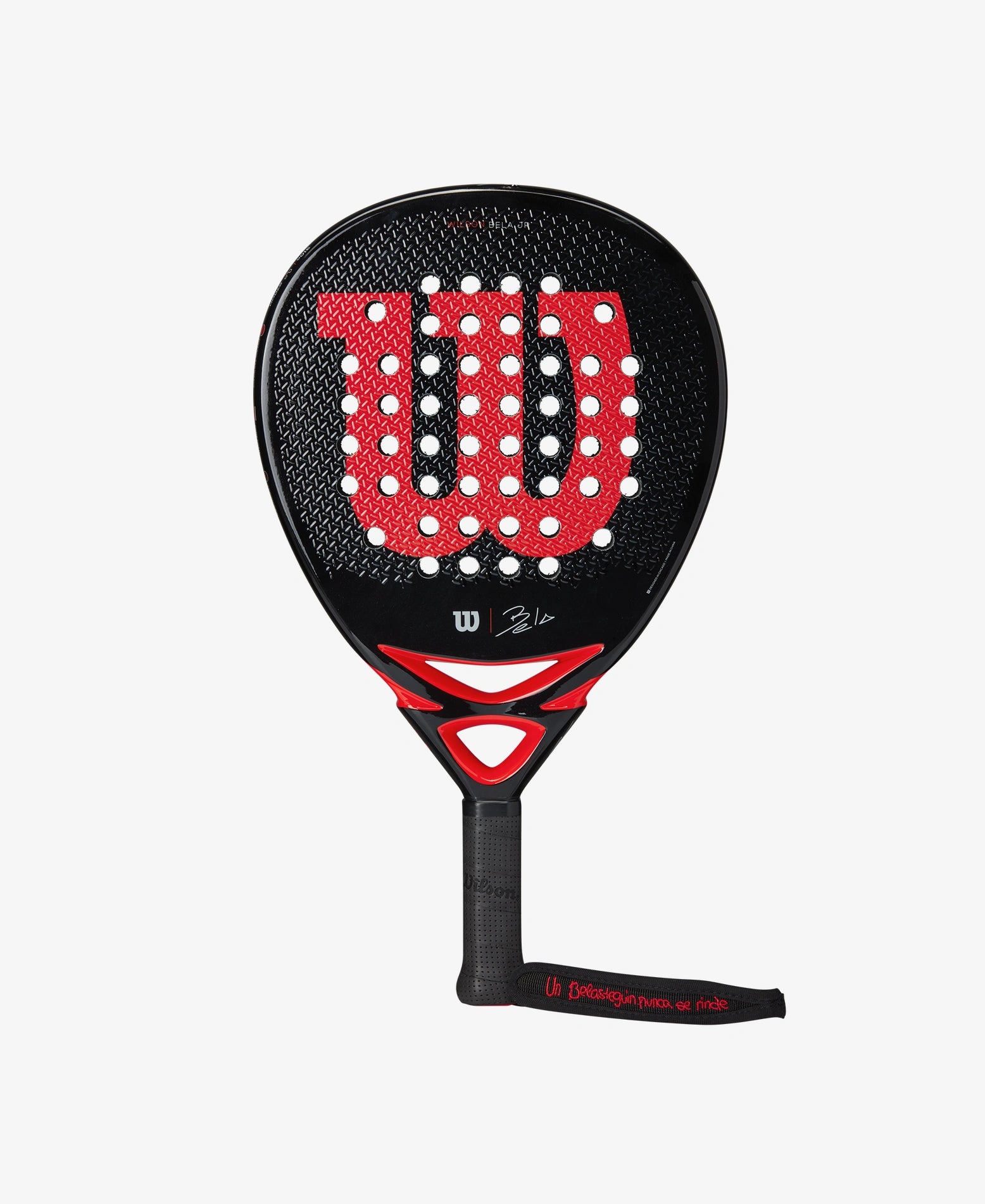 The Wilson Bela Junior Padel Racket available for sale at GSM Sports.   