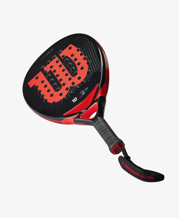 The Wilson Bela Junior Padel Racket available for sale at GSM Sports.