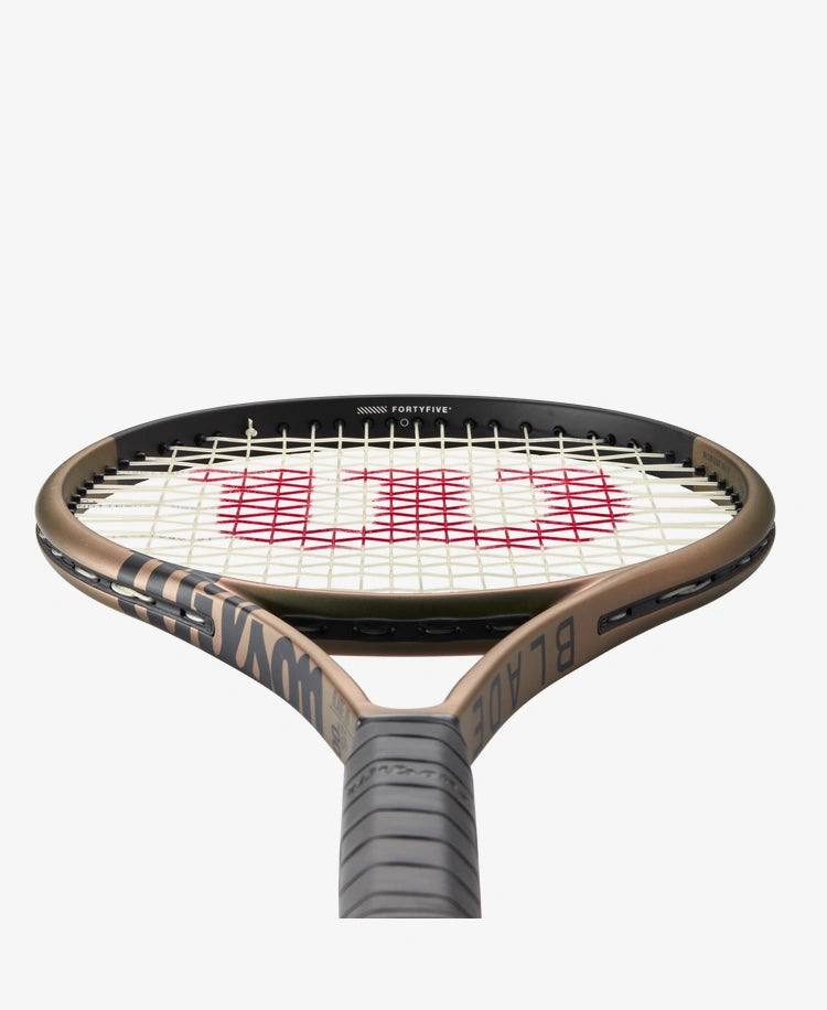 The Wilson Blade 100UL V8 Tennis Racket available for sale at GSM Sports.