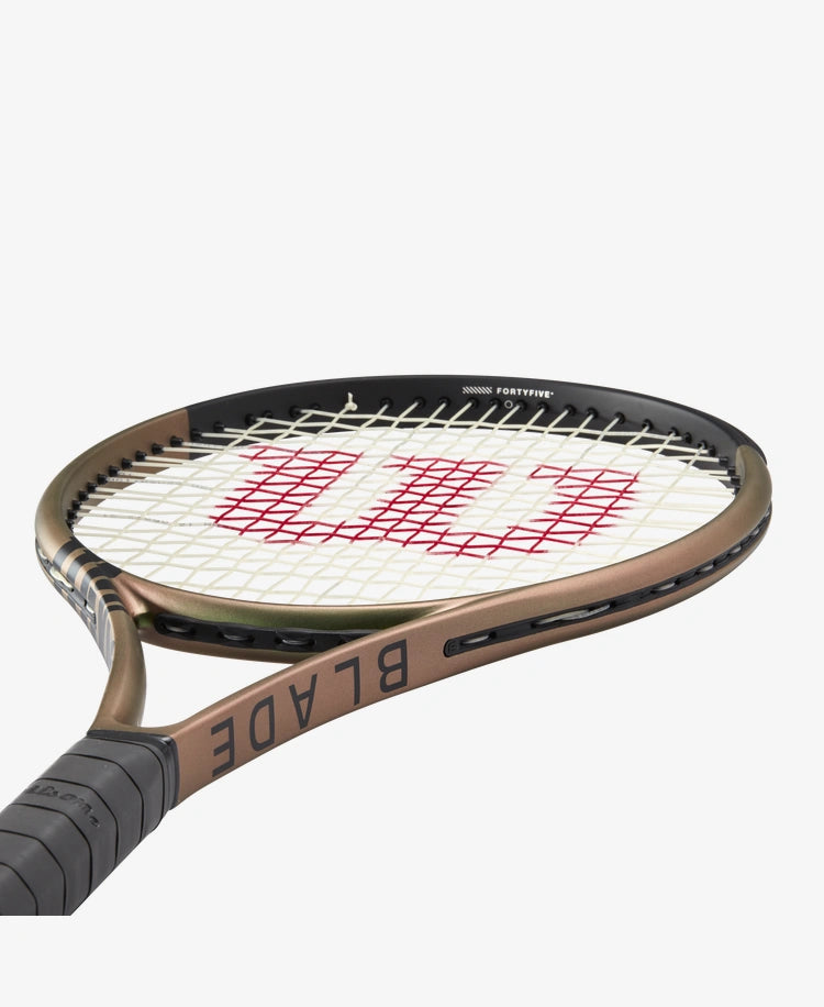 The Wilson Blade 100UL V8 Tennis Racket available for sale at GSM Sports.