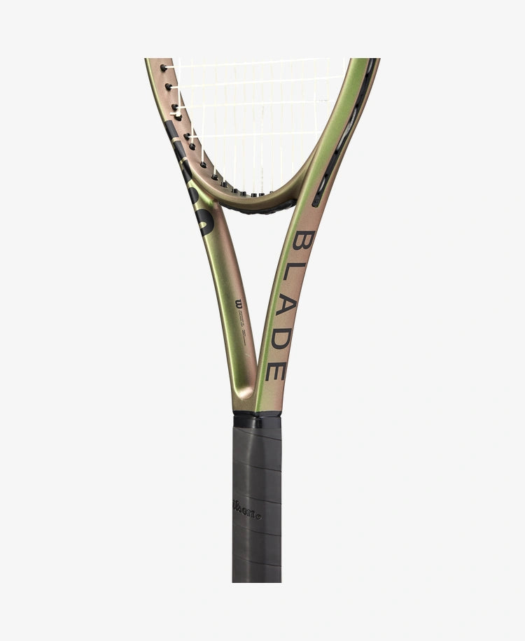 The Wilson Blade 100UL V8 Tennis Racket available for sale at GSM Sports.