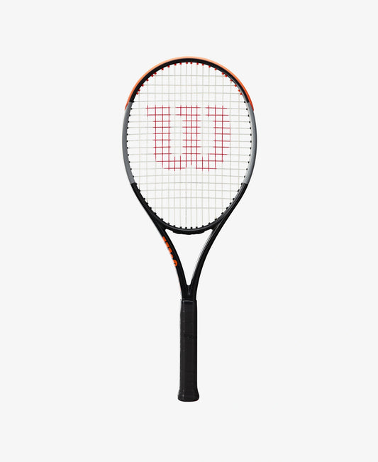 The Wilson Burn 100 V4 Tennis Racket available for sale at GSM Sports. 