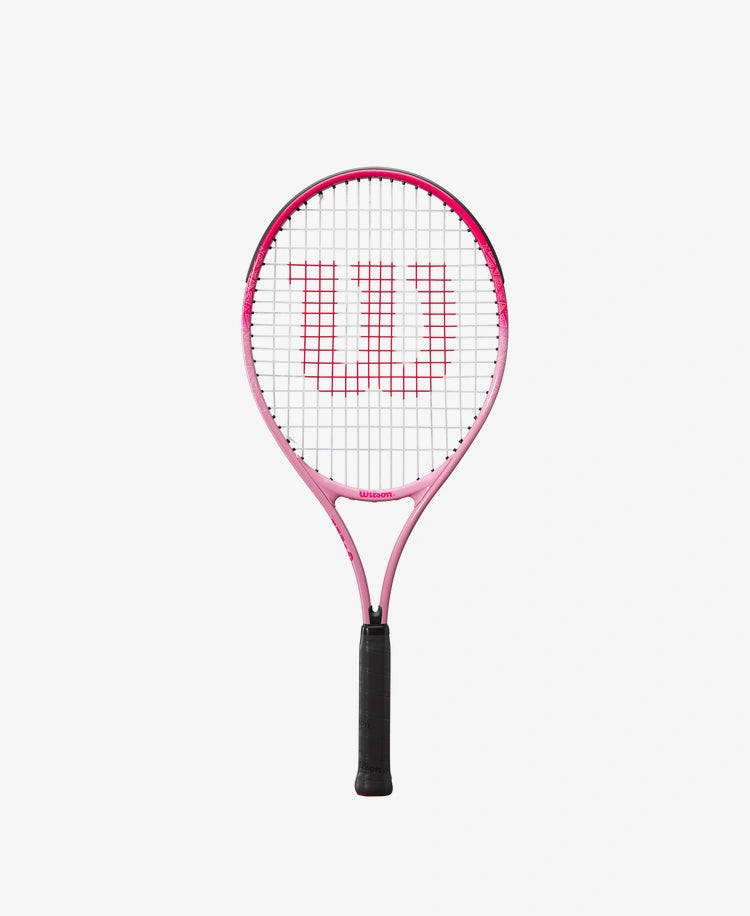 The Wilson Burn Pink 25 Tennis Racket available for sale at GSM Sports.