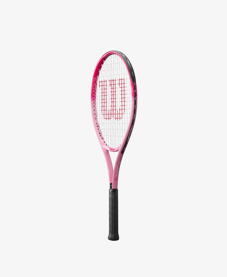 The Wilson Burn Pink 25 Tennis Racket available for sale at GSM Sports.