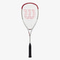 The Wilson Hyper Hammer Pro Squash Racket available for sale at GSM Sports.