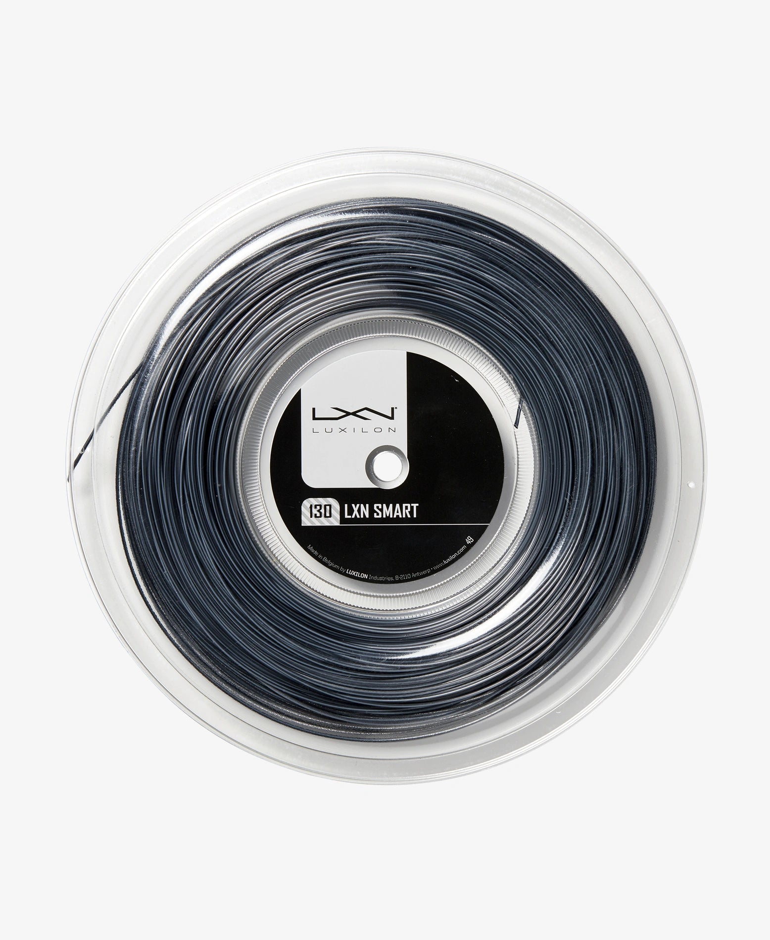 A reel of Luxilon Smart 130 Tennis String available for sale at GSM Sports.     