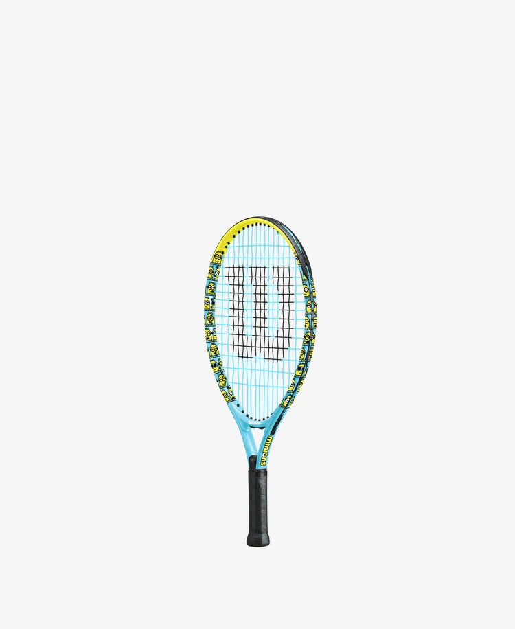 The Wilson Minions 2.0 Junior 19 Tennis Racket available for sale at GSM Sports.