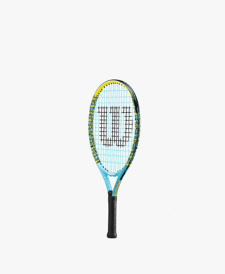 The Wilson Minions 2.0 Junior 21 Tennis Racket available for sale at GSM Sports.