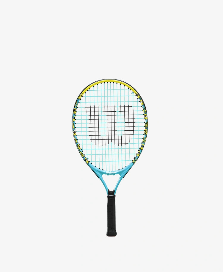 The Wilson Minions 2.0 Junior 21 Tennis Racket available for sale at GSM Sports.