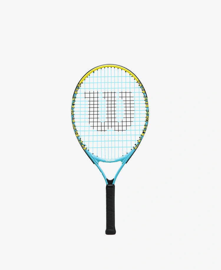 The Wilson Minions 2.0 Junior 23 Tennis Racket available for sale at GSM Sports.