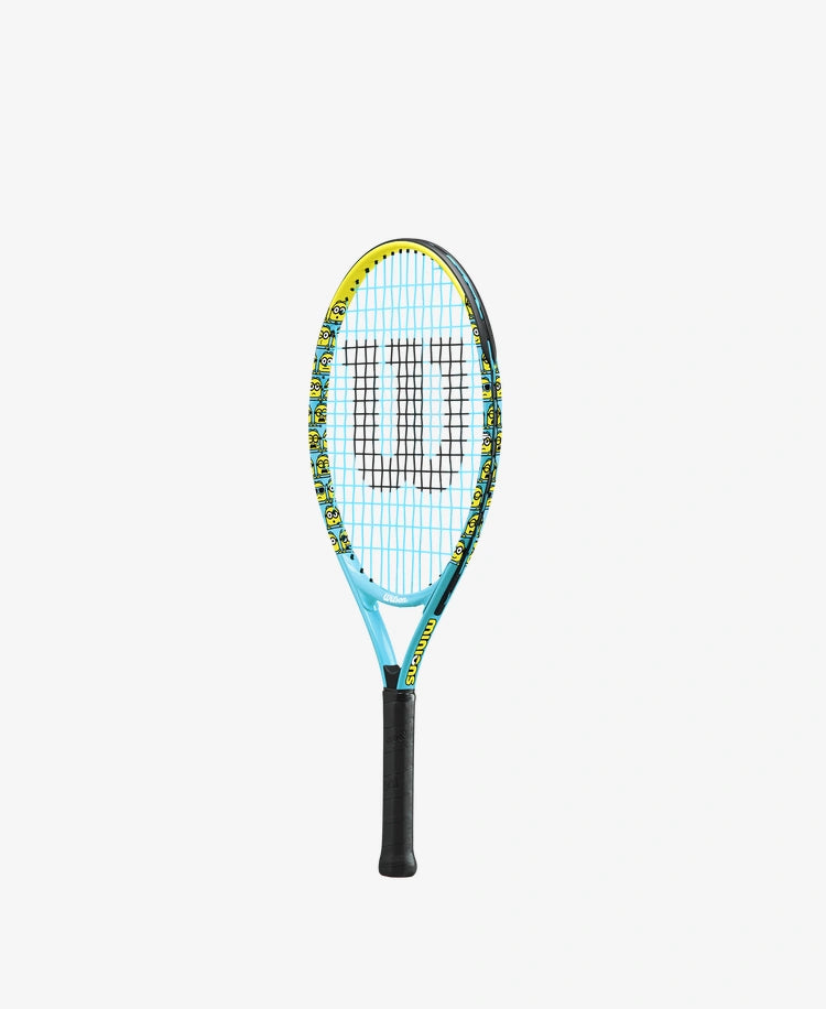 The Wilson Minions 2.0 Junior 23 Tennis Racket available for sale at GSM Sports.