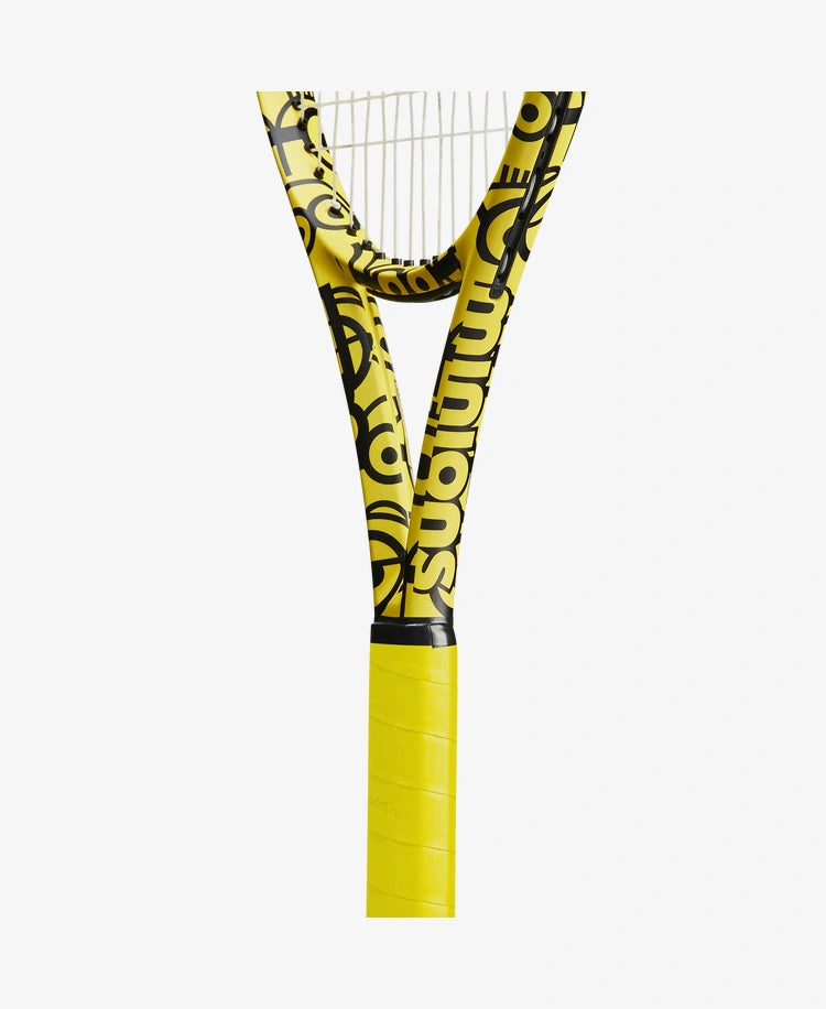 The Wilson Minions Ultra 100 Tennis Racket available for sale at GSM Sports.