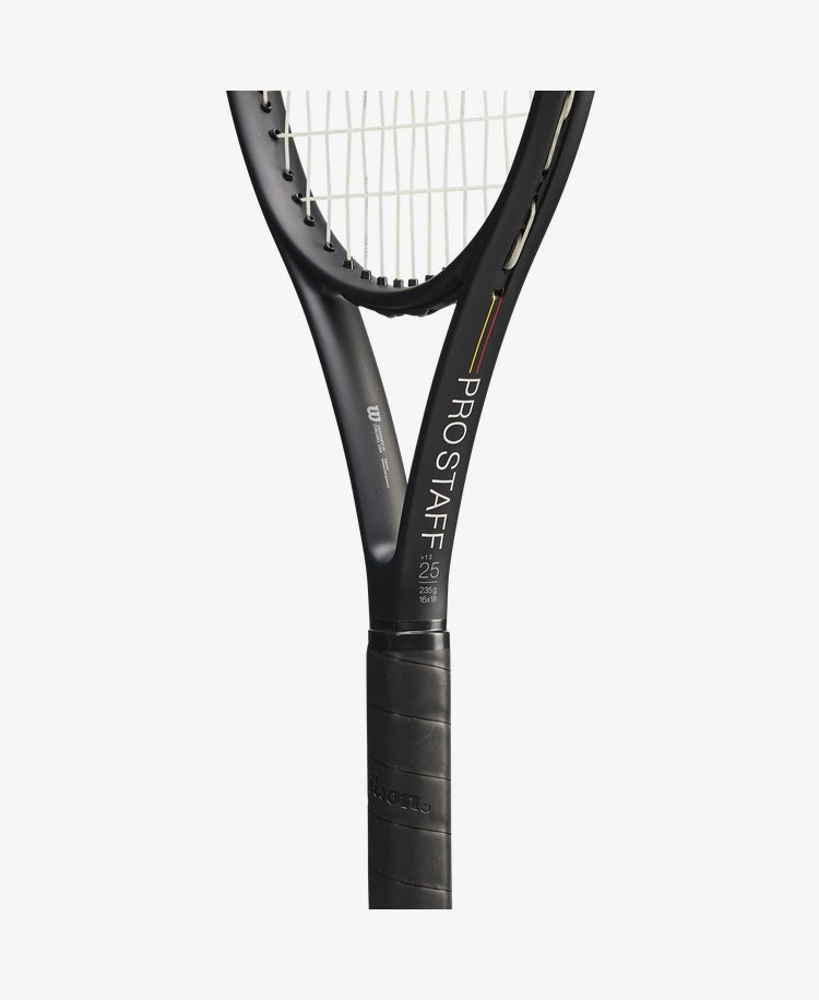 The Wilson Pro Staff 25 V13 Tennis Racket available for sale at GSM Sports.