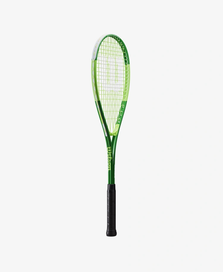 The Wilson Blade 500 Squash Racket available for sale at GSM Sports.