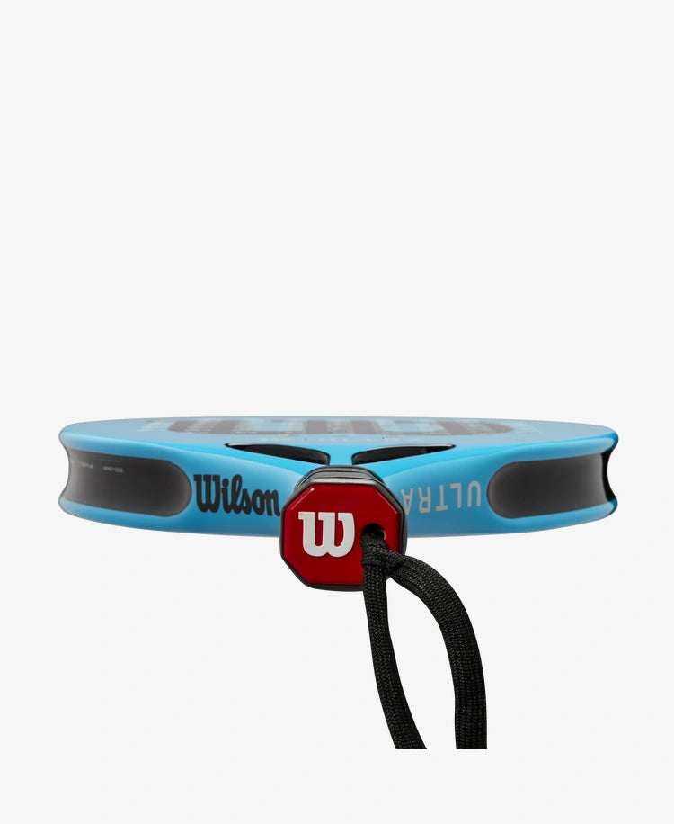 The Wilson Ultra Team V2 Padel Racket in bright blue and black colour which is available for sale at GSM Sports.