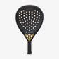The Wilson Blade Pro V2 Padel Racket in gold colour which is available for sale at GSM Sports.  