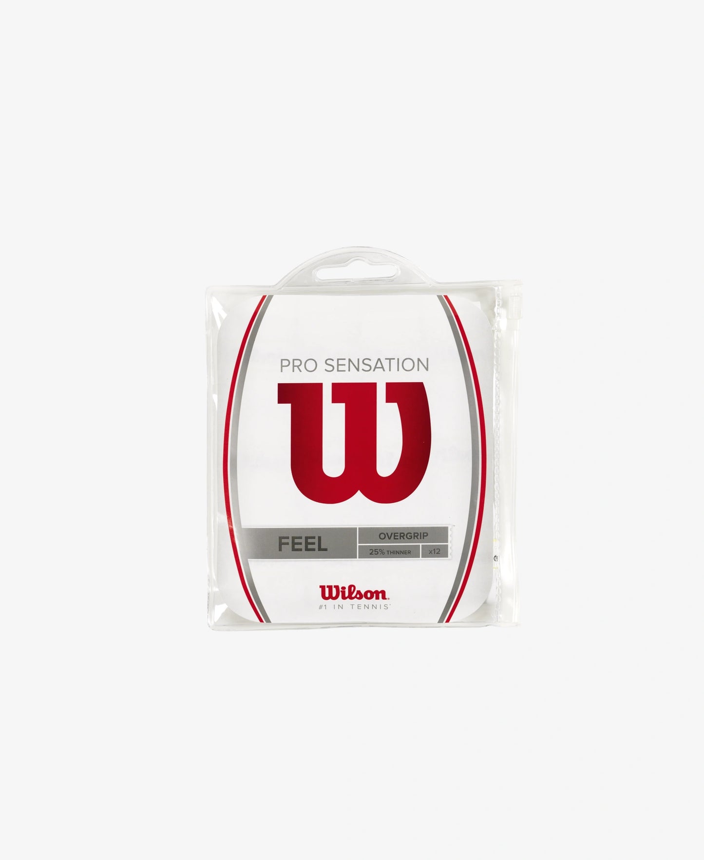 The Wilson Pro Tennis Overgrip Sensation 12 Pack in black available for sale at GSM Sports.   