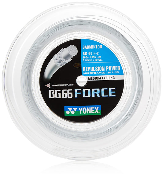 Yonex BG66 Force badminton String 200m reel for sale at GSM Sports