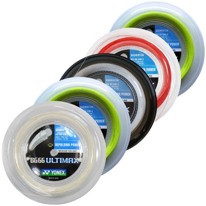 Yonex BG66 Ultimate Badminton String 200 metre reel for sale at GSM Sports